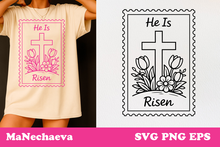 Spring Postal Stamp SVG | Vintage Floral Sublimation