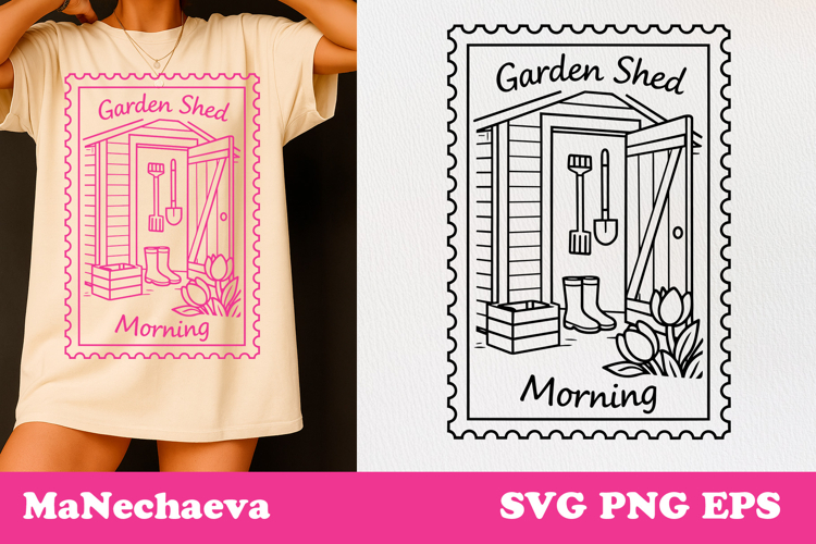 Spring Postal Stamp SVG | Vintage Floral Sublimation
