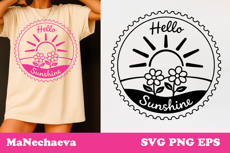 Spring Postal Stamp SVG | Vintage Floral Sublimation