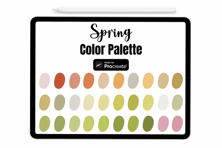 Spring Procreate Palette - Procreate Color palette