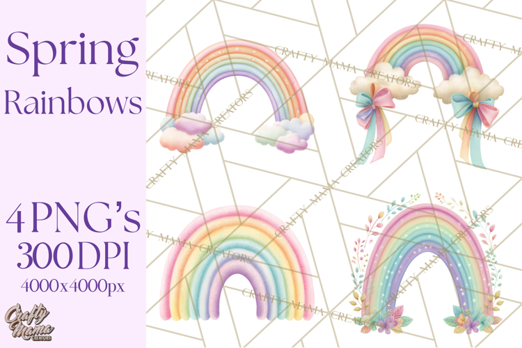 Spring Watercolor Clipart