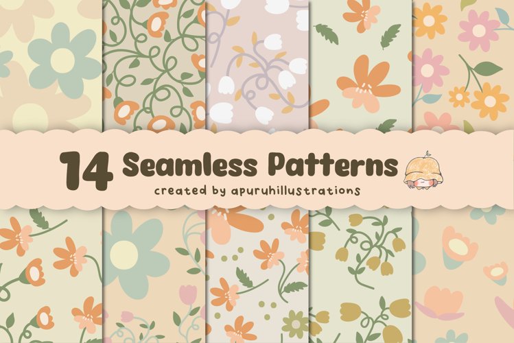 Spring Seamless Pattern example image 1