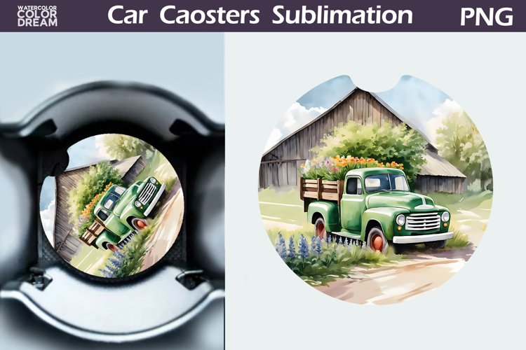 Spring Truck Car Coaster | Spring Farm Coaster | Car Coaster