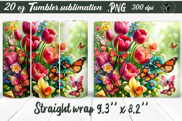 20 Oz Sublimation Tumbler Wrap Image 13