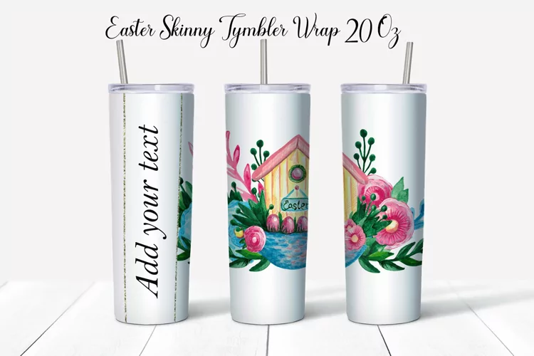 Happy Easter Tumbler Design For Sublimation Printing
