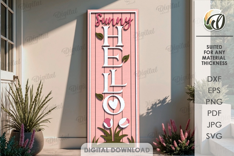 Spring Porch Sign Svg Image 16