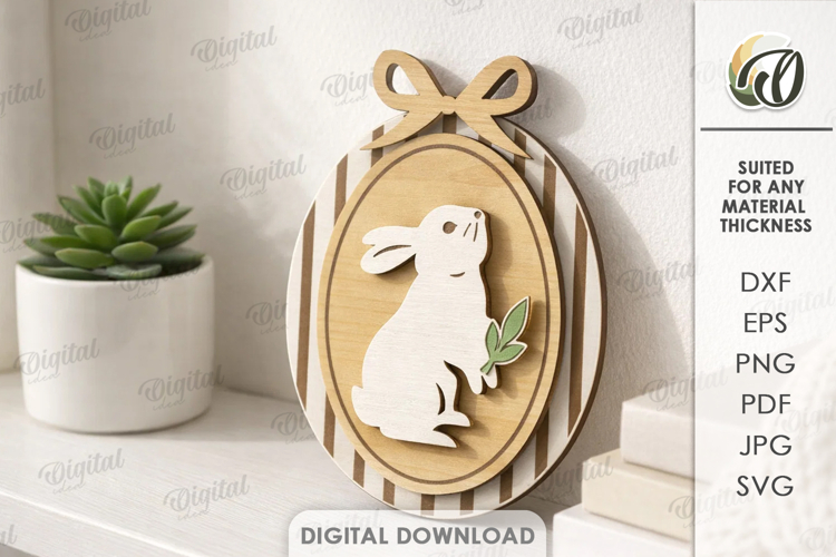 3D Spring Decor Laser Cut. Home Decor SVG