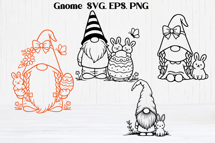Spring cute gnome SVG | Gnome SVG | Spring clipart PNG