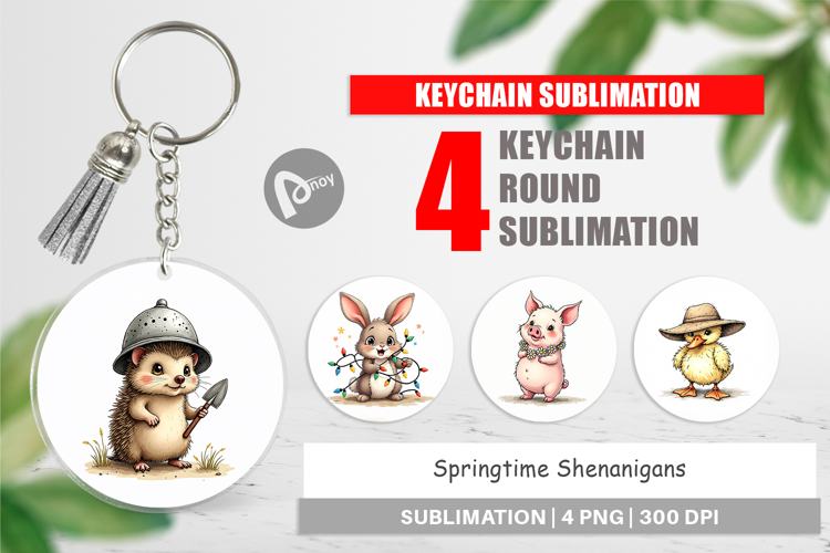 Springtime Shenanigans Keychain
