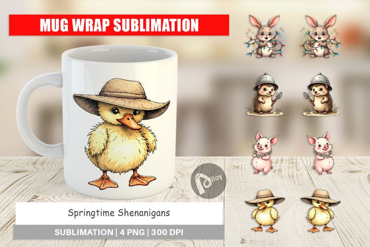 Springtime Shenanigans Mug Wrap