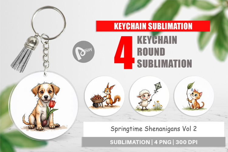 Springtime Shenanigans Keychain
