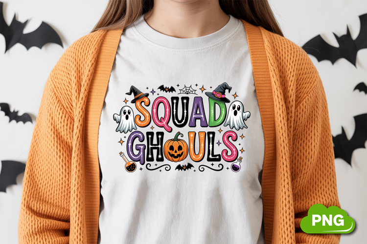 Squad Ghouls PNG | Halloween Sublimation | Halloween PNG