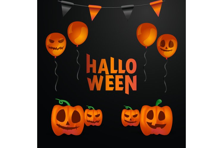Square black halloween background design example image 1