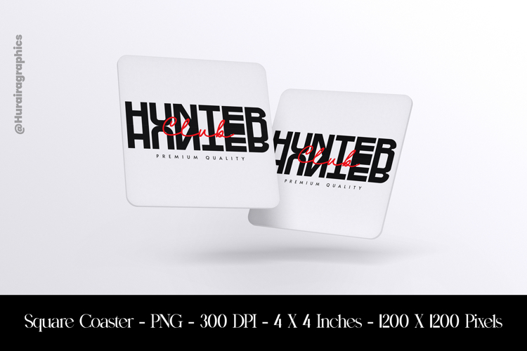 Hunted Square Coaster Sublimation