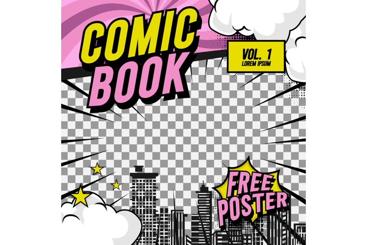 Comic Book Clipart Image 4