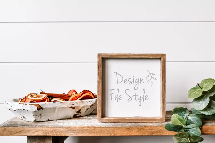 Wood Sign Mockup| Stock Photo| Flat Lay | Digital Mockup