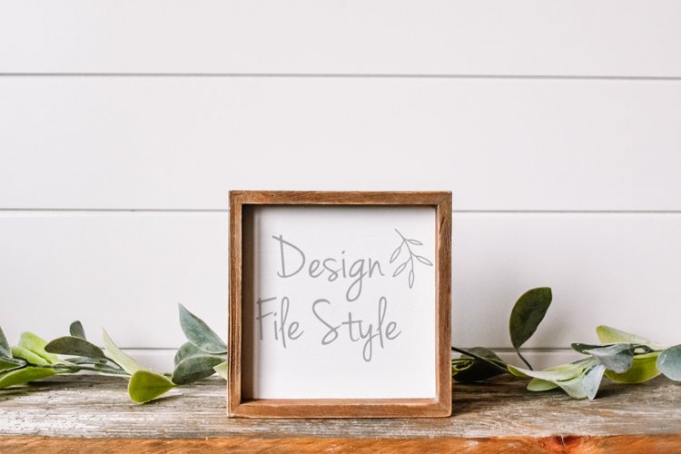 Wood Sign Mockup| Stock Photo| Flat Lay | Digital Mockup