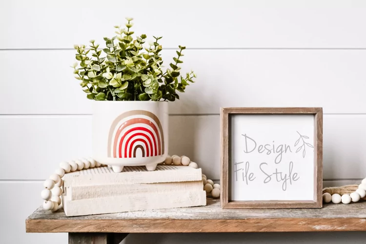 Wood Sign Mockup| Stock Photo| Flat Lay | Digital Mockup