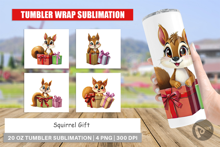 Tumbler Squirrel Gift