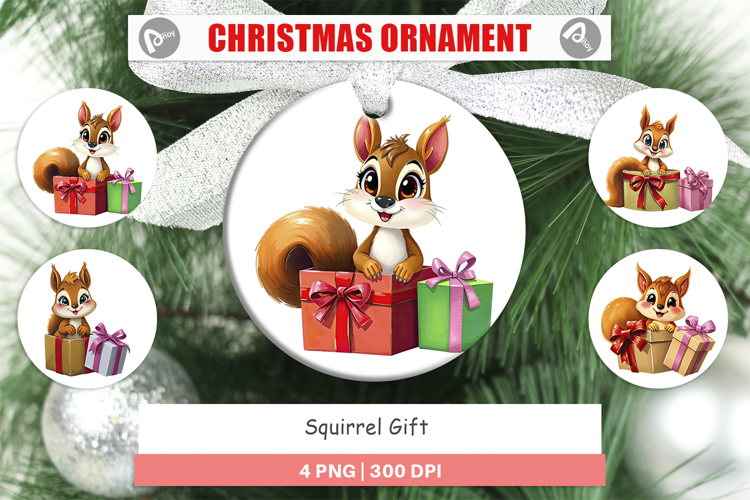 Ornament Squirrel Gift