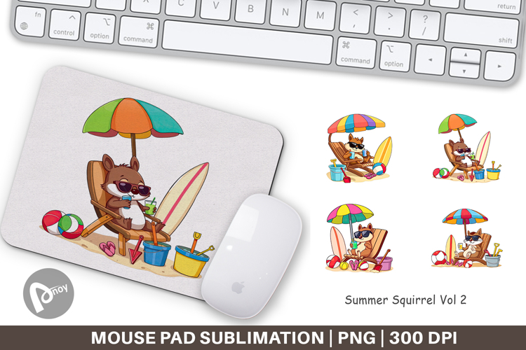 Mouse Pad Summer Squirrel