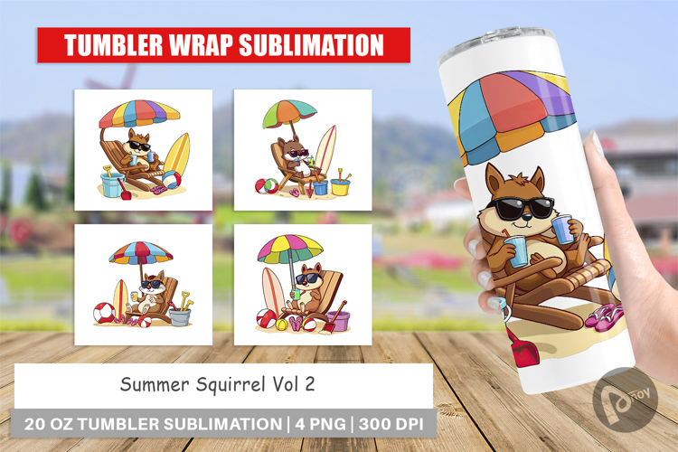 Tumbler Summer Squirrel