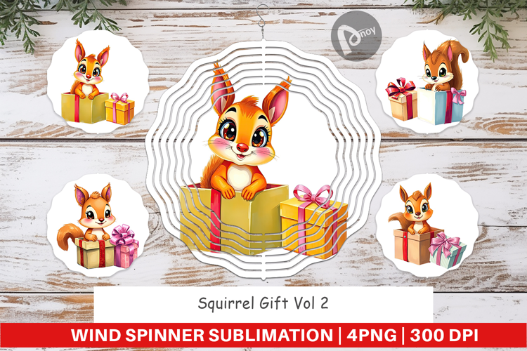 Wind Spinner Squirrel Gift