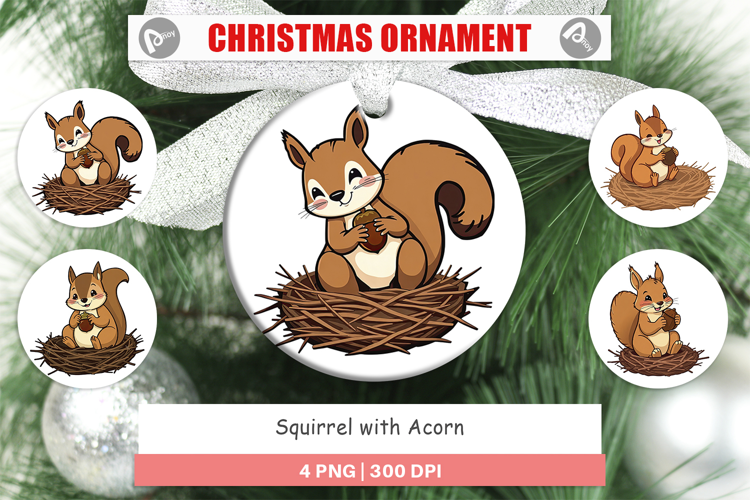 Ornament Acorn Squirrel