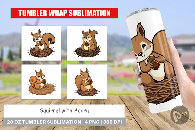 Tumbler Acorn Squirrel