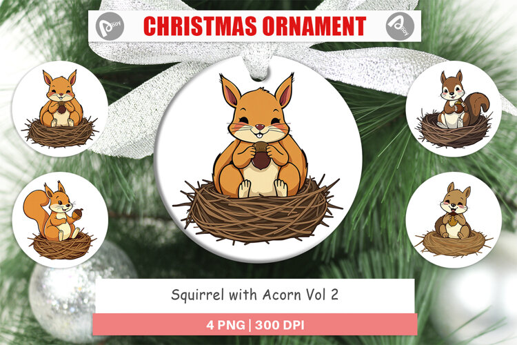 Ornament Acorn Squirrel example image 1