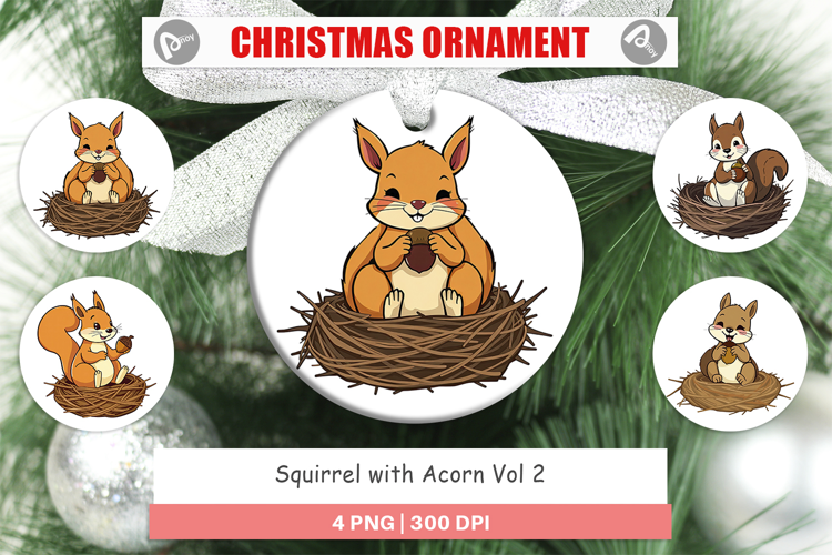 Ornament Acorn Squirrel
