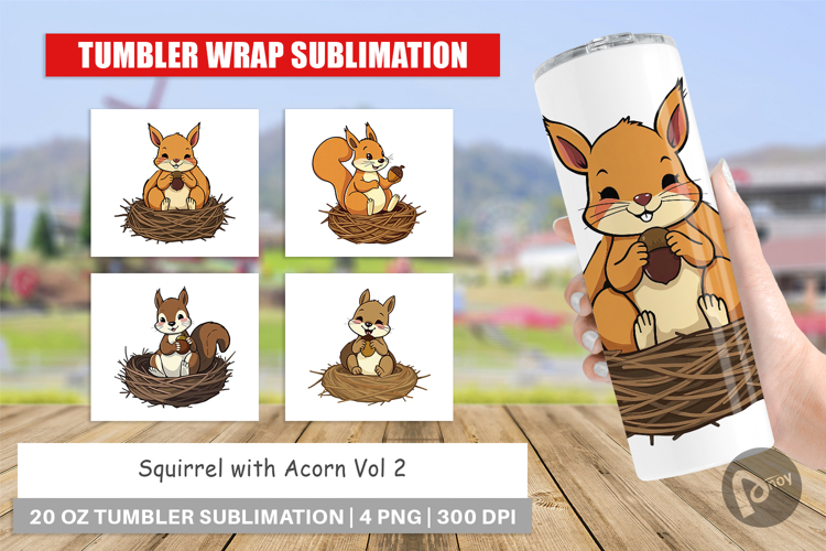 Tumbler Acorn Squirrel