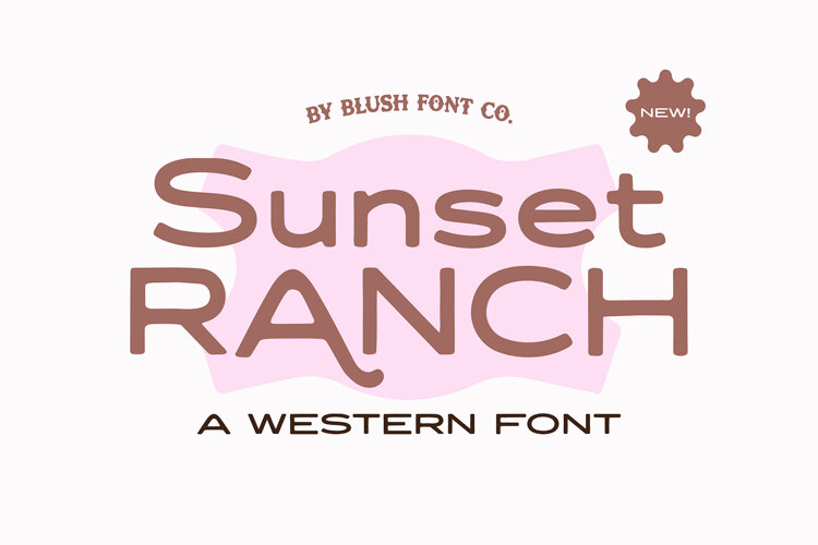 SUNSET RANCH Western Sans Font example image 1