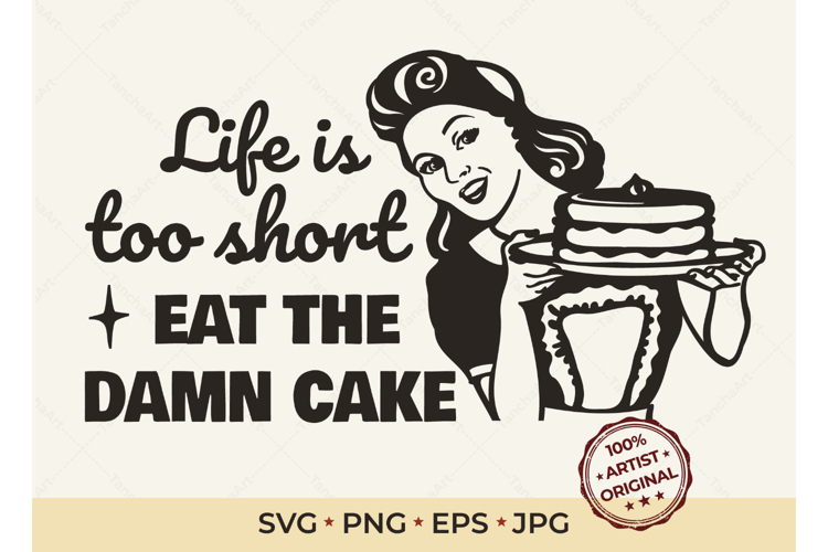 Funny Baking SVG Retro 50s Housewife