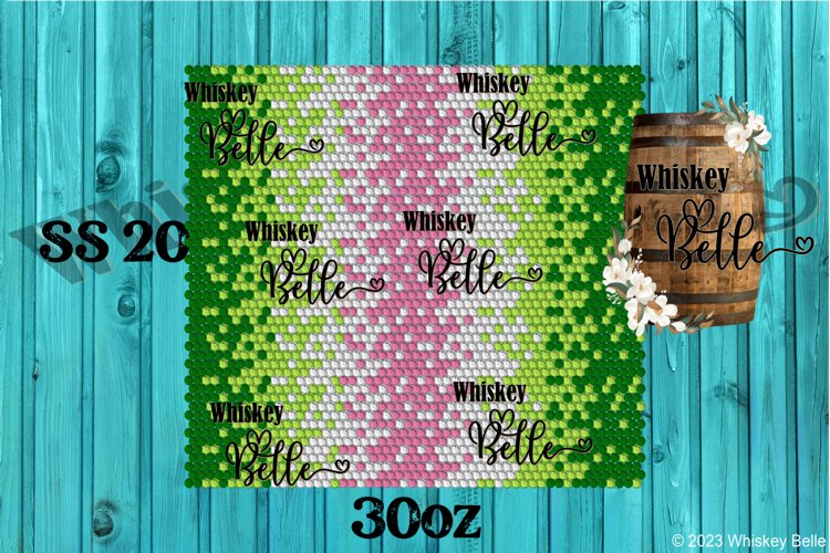 Watermelon Ombre SS20 30oz Rhinestone Template