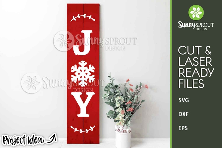 Joy Snowflake Farmhouse Porch Sign - Cricut SVG Cut Files