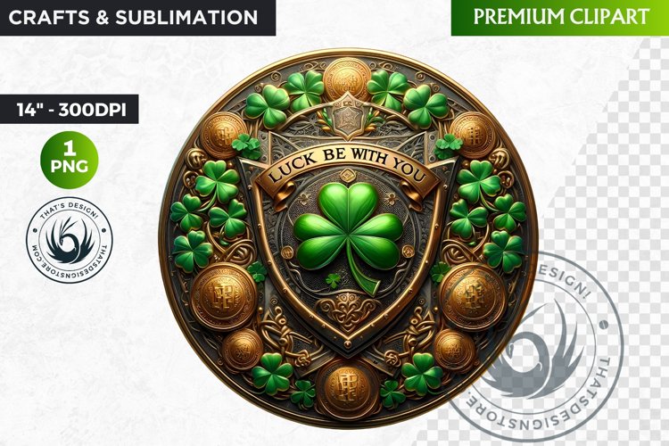 Rounded St Patricks Day Clipart, Saint patrick PNG