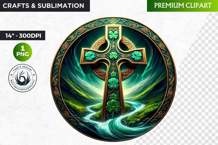 Rounded St Patricks Day Clipart, Saint patrick PNG