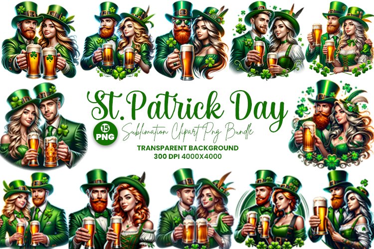 St.Patrick Day Sublimation Clipart | St.Patrick Clipart PNG