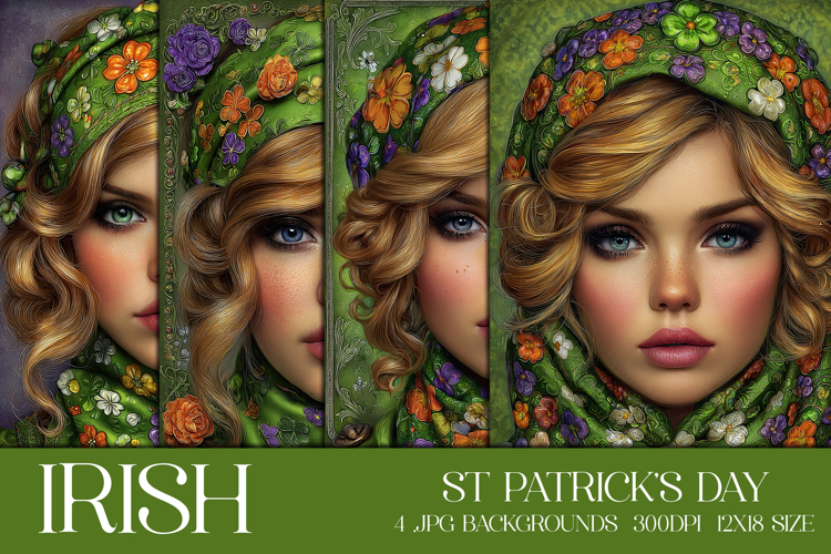 St Patricks Day Backgrounds, Irish, Card, Garden Flag, s12