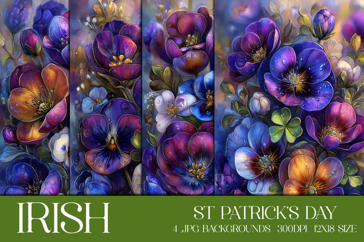 St Patricks Day Backgrounds, Irish, Card, Garden Flag, s39