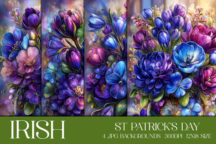 St Patricks Day Backgrounds, Irish, Card, Garden Flag, s41