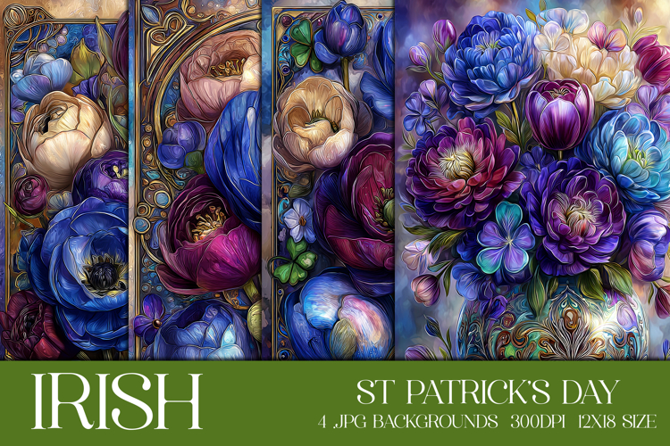 St Patricks Day Backgrounds, Irish, Card, Garden Flag, s54