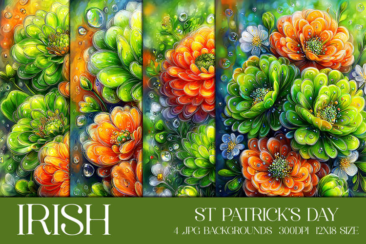 St Patricks Day Backgrounds, Irish, Card, Garden Flag, s60