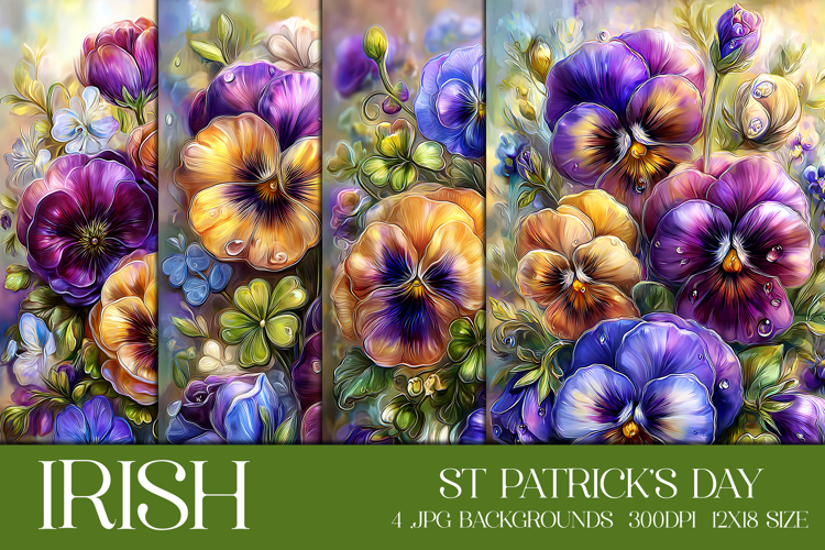 St Patricks Day Backgrounds, Irish, Card, Garden Flag, s61