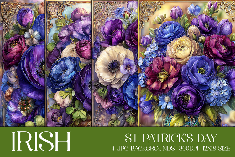 St Patricks Day Backgrounds, Irish, Card, Garden Flag, s62