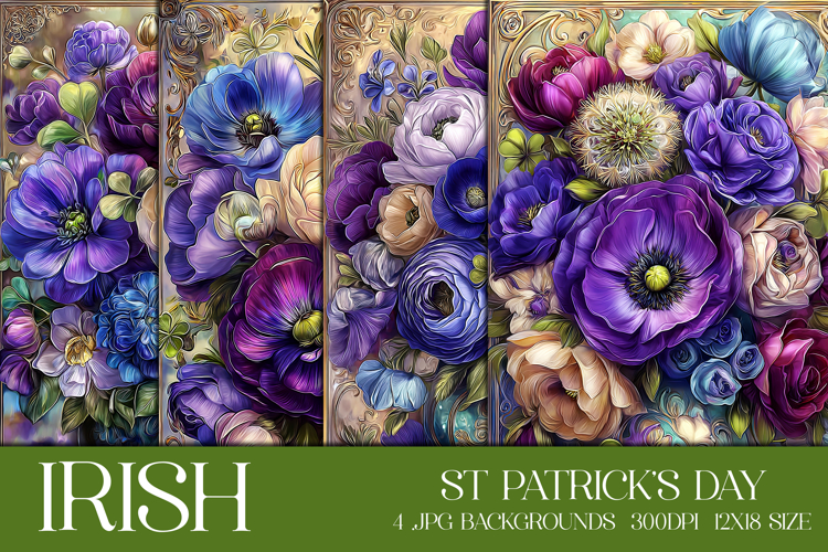 St Patricks Day Backgrounds, Irish, Card, Garden Flag, s63