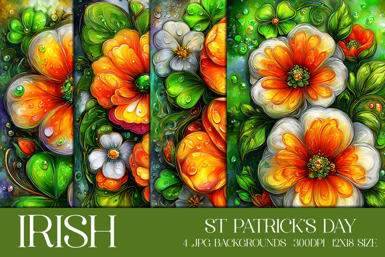 St Patricks Day Backgrounds, Irish, Card, Garden Flag, s7