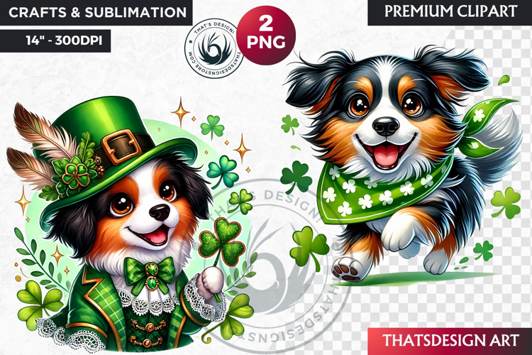 Watercolor Shamrock Clipart Image 9