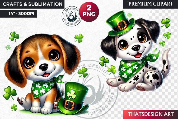 Watercolor Shamrock Clipart Image 7
